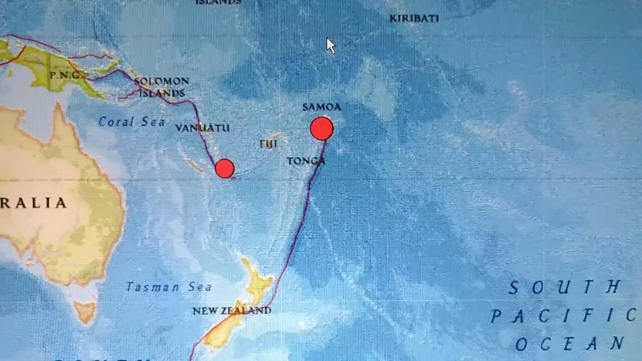 6.9 Earthquake Tonga. Tsunami Advisory In Effect. 12/4/2022