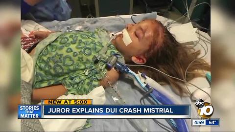 Juror explains DUI crash mistrial