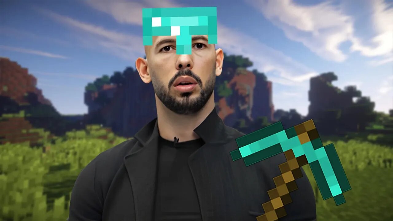 Andrew Tate Plays Minecraft For 32 Minutes Straight