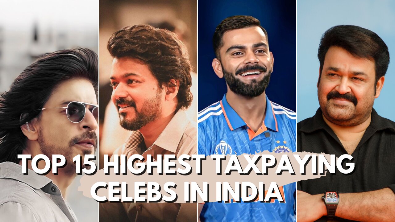 India's Top Taxpaying Celebrities in 2024 | Bollywood and Cricket Stars