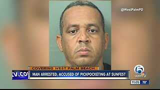 Man arrested for stealing phones at SunFest