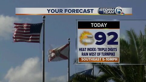 4th of July midmorning forecast