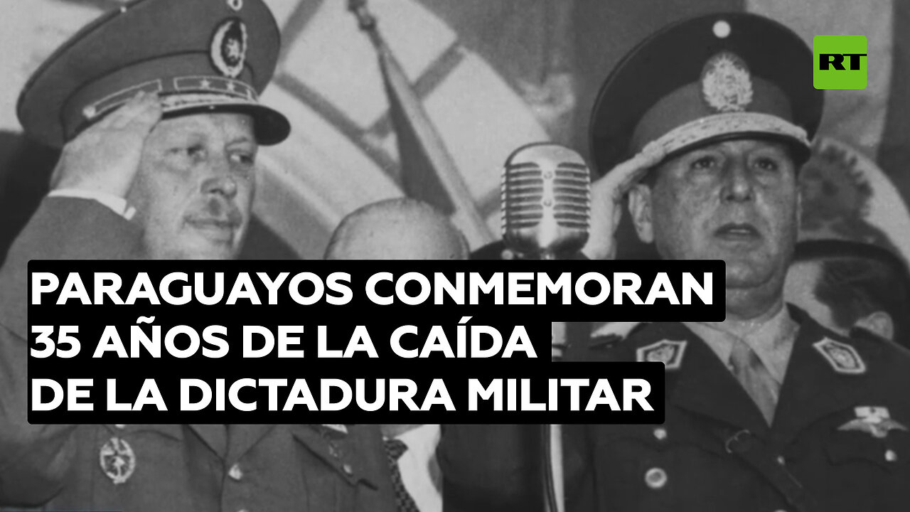 Paraguayos celebran la democracia y conmemoran 35 años de la caída de la dictadura militar stronista