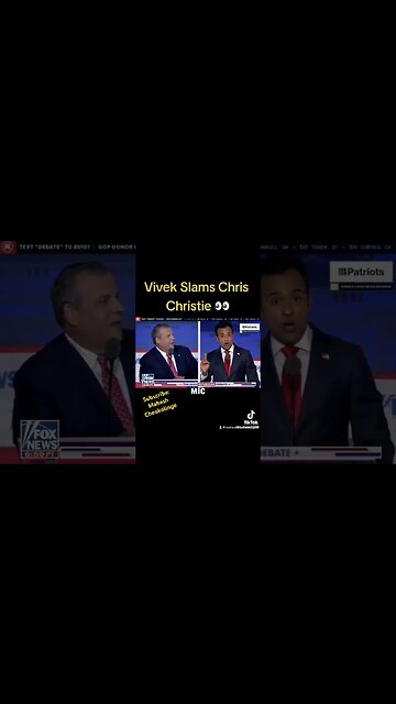 Vivek Slams Gov. Chris Christie! #vivekramaswamy