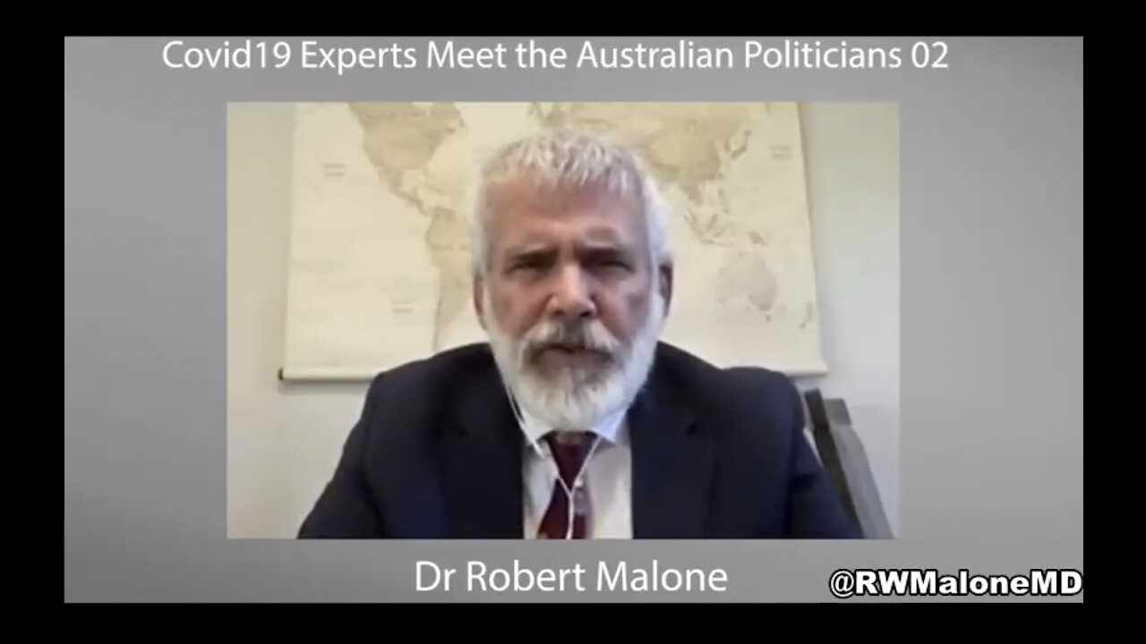 Dr. Robert Malone: Explains the Risks of Vaccines to Australian Politicians