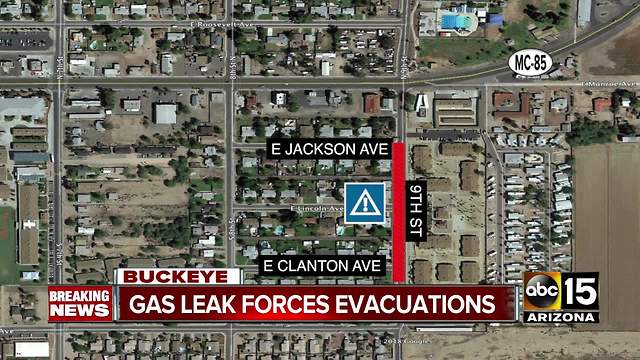 Gas leak forces evacuations at Buckeye apartment complex