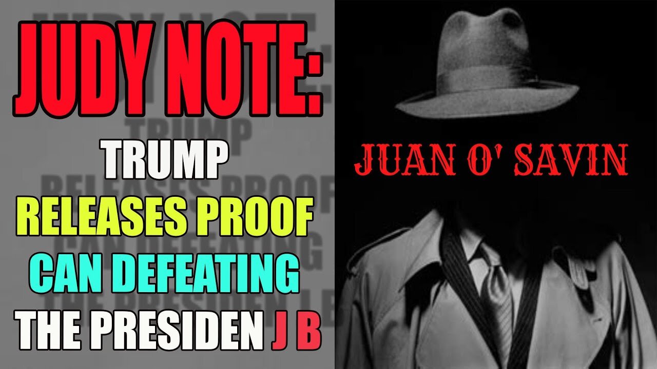 JUDY NOTE: TRUMP RELEASES PROOF CAN DEFEATING THE PRESIDEN J B