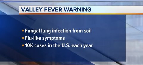 NWS shares info about Valley Fever