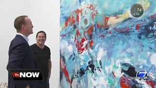Colorado fine artist creates painting after working with Peyton Manning