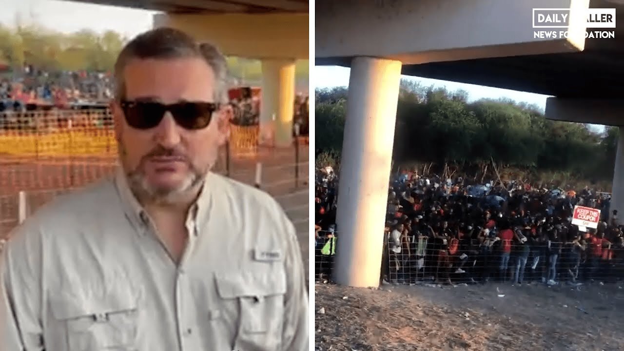 Ted Cruz Films 10,000 Immigrants At The Border