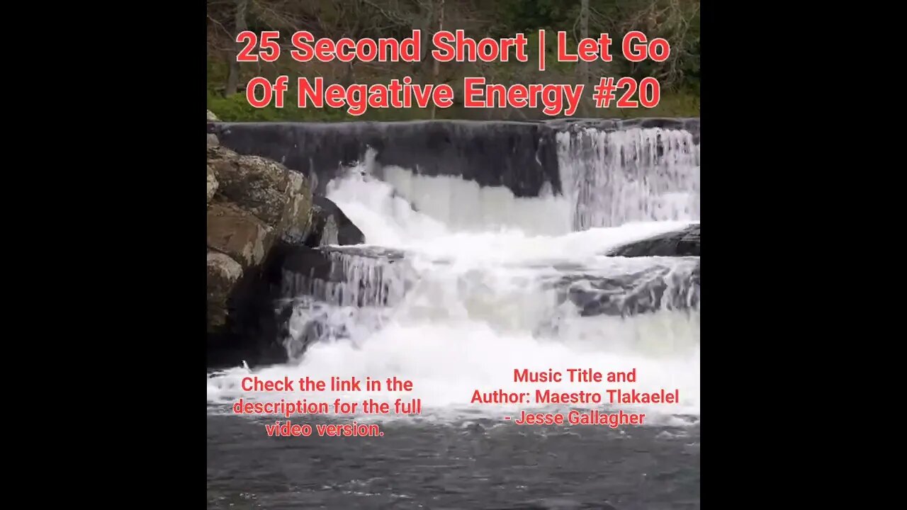 25 Second Short Of Let Go Of Negative Energy | #meditation #shorts #shortsvideo #waterfall #20