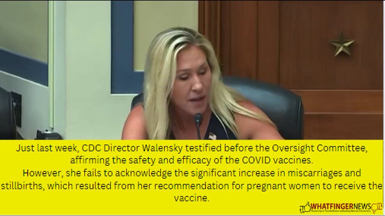 Just last week, CDC Director Walensky testified before the Oversight Committee, affirming the safety