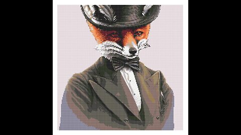 Classy Fox Cross Stitch Pattern by Welovit | welovit.net | #welovit