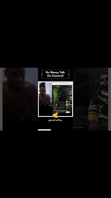 no money talk on camera??? #money