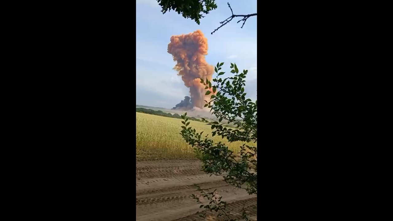 The result of a Russian strike on an AFU warehouse in the Kharkov region