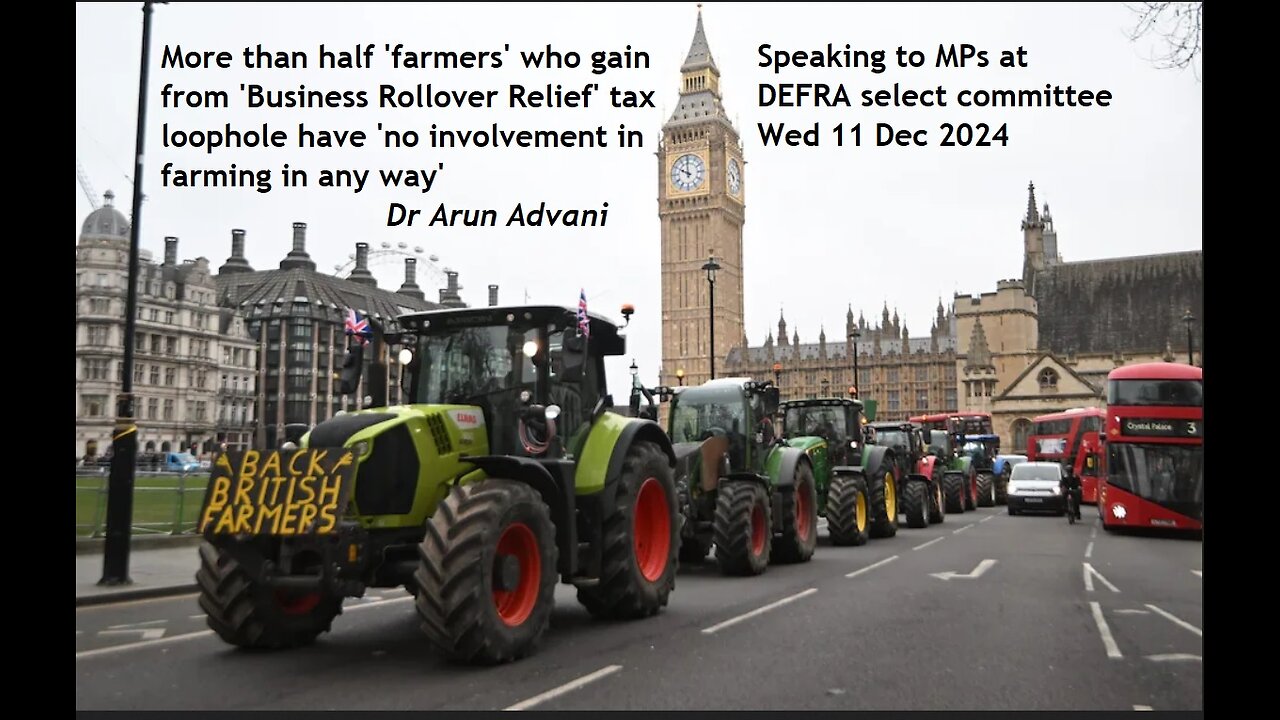 MPs Why didn't Treasury abolish business rollover relief rather than put inheritance tax on farmers?