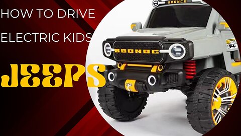 How to drive Electric Jeeps | Desert kids Electric Jeep | Electric Rechargeable Jeep for kids