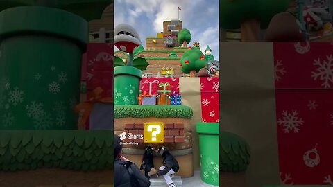 Christmas Display Super Nintendo World USJ! #japan #nintendo #universalstudios