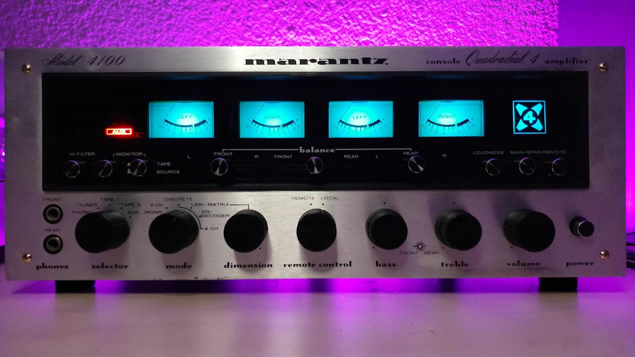 Marantz 4100 Quad Amplifier 3D-Printed Restomod