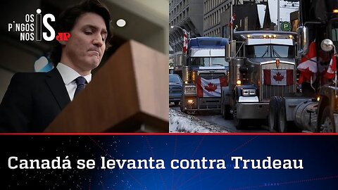 Trudeau, o covarde, coloca em prática manobra contra caminhoneiros pela liberdade