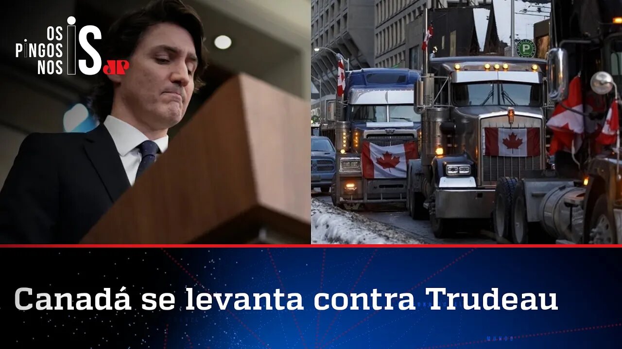 Trudeau, o covarde, coloca em prática manobra contra caminhoneiros pela liberdade