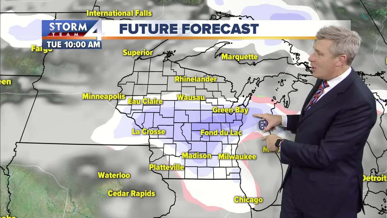 Blustery and colder Friday