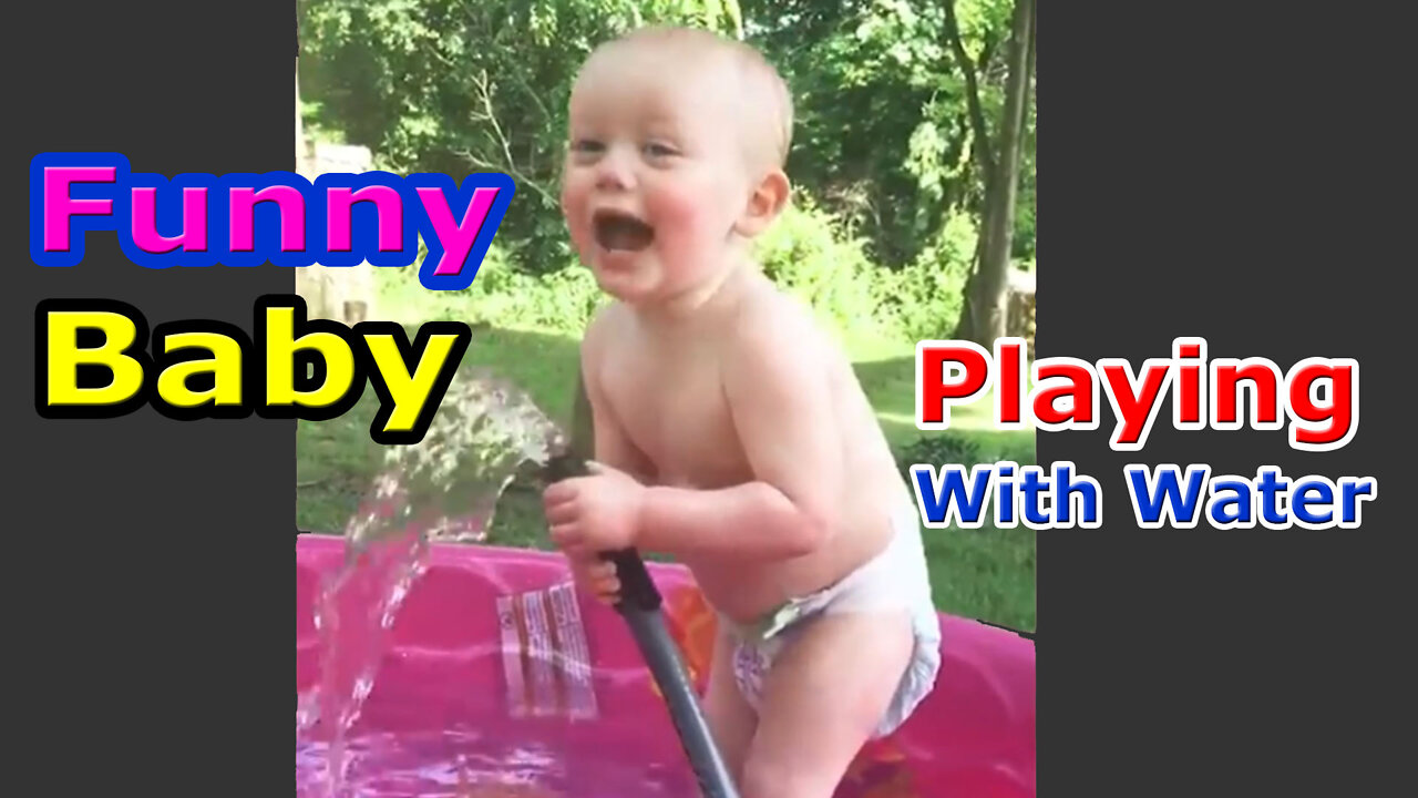 Funny Babies Playing With Water || Baby Outdoor Videos