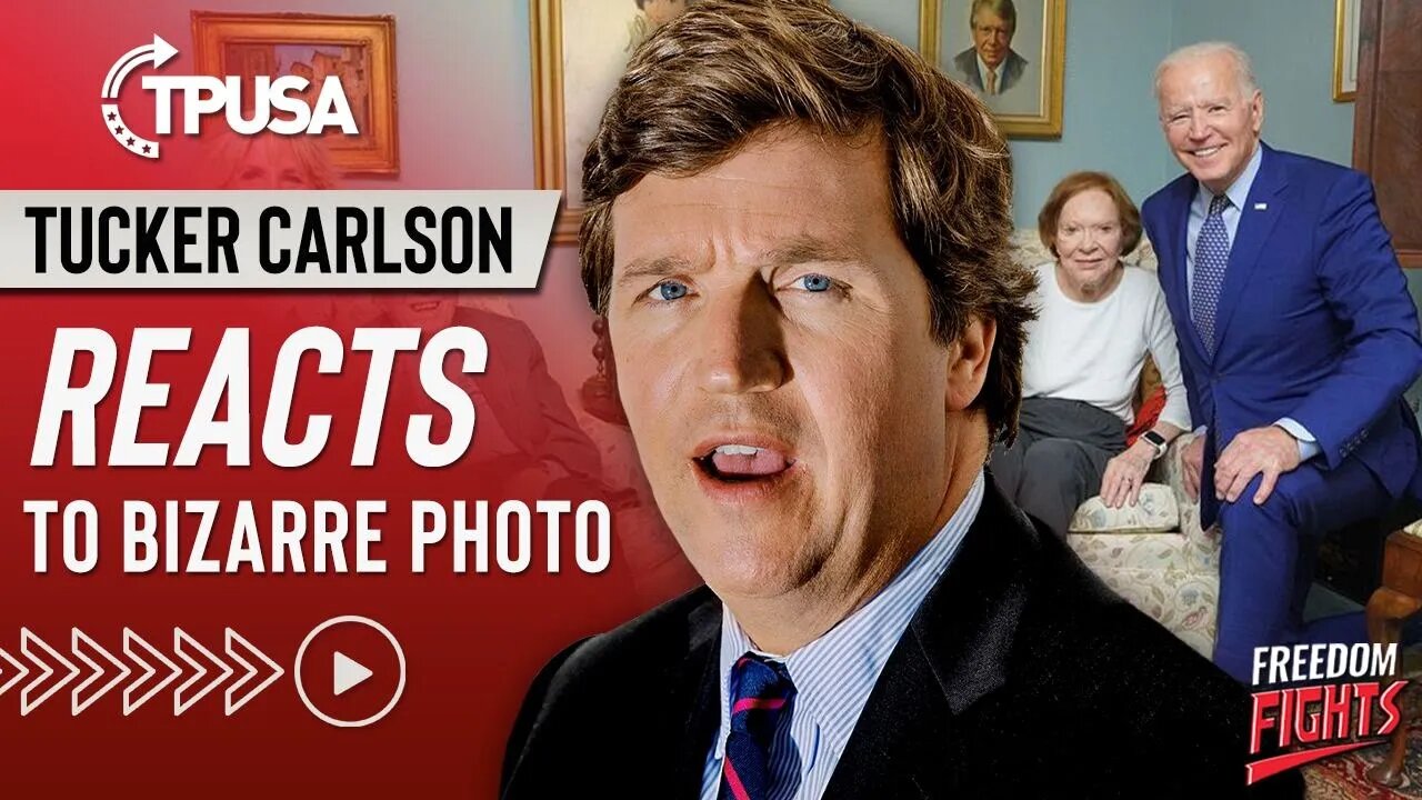 "It's All Political Theater" | Tucker Carlson Reacts to Bizarre Photo