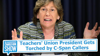 Teachers' Union President Gets Torched by C-Span Callers