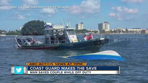 Coast guard makes the save