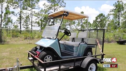 Lehigh man looks for improvements to his cart