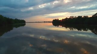 River Sunrise Drone Footage - South Florida.