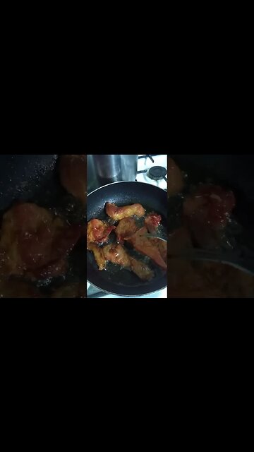 Cooking filipino food- tocino