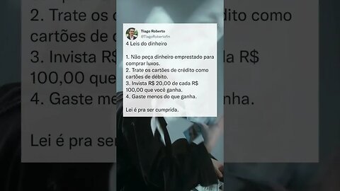 Leis do dinheiro. #educaçãofinanceira #investimento #bolsadevalores