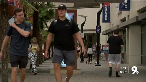 First day of class for University of Arizona