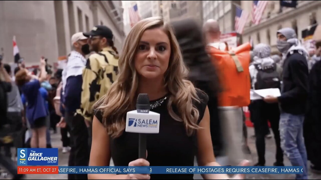 ​Haley Bianco from Salem News Channel Describes Pro-Palestinian Protests Taking Place in New York City.