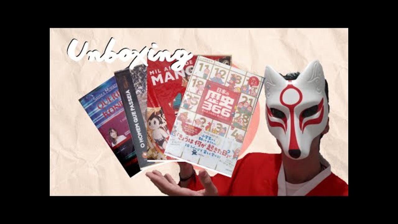 Unboxing do primeiro livro em japonês do canal, O Homem que passeia e Mil anos de mangá!