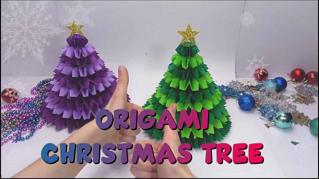 Origami Christmas tree