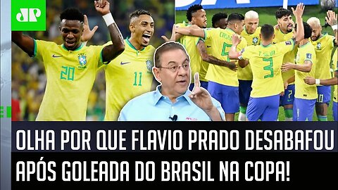 "Ele que VÁ À MER%@! É um BABACA e..." OLHA por que Flavio Prado DESABAFOU após GOLEADA do Brasil!