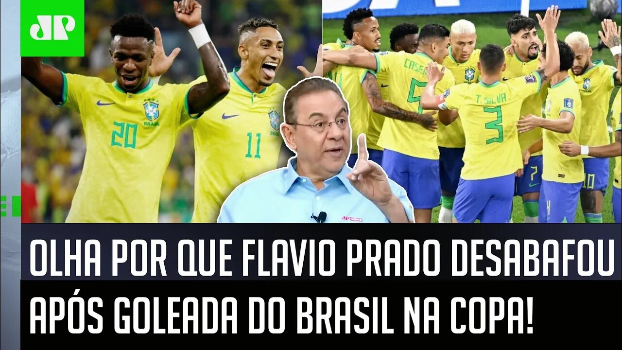 "Ele que VÁ À MER%@! É um BABACA e..." OLHA por que Flavio Prado DESABAFOU após GOLEADA do Brasil!