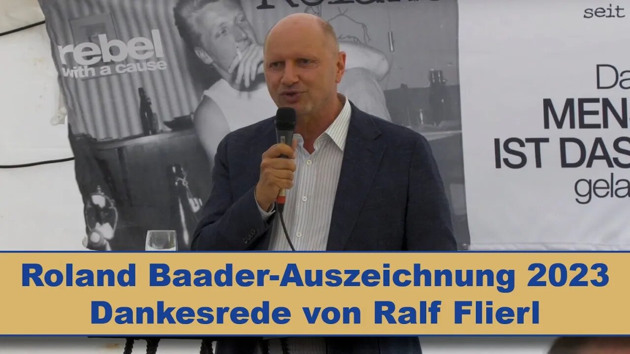 Über bessere Ideen (Dankesrede von Baader-Preisträger 2023 Ralf Flierl)