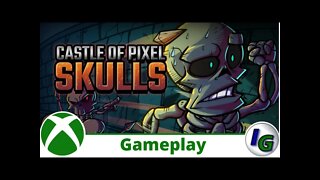 Castle of Pixel Skulls DX Gameplay levels 16-20 on Xbox