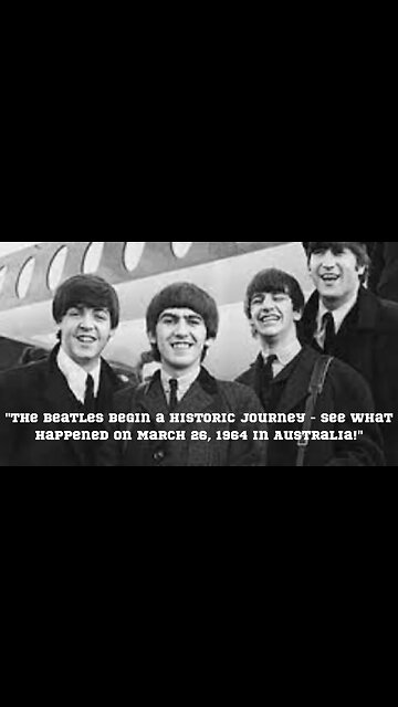 "The Beatles Begin a Historic Journey - See What Happened on March 26, 1964 in Australia!" #shorts