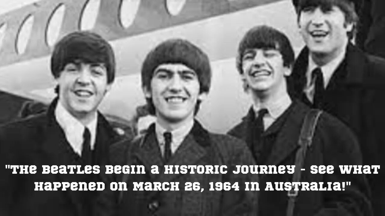 "The Beatles Begin a Historic Journey - See What Happened on March 26, 1964 in Australia!" #shorts