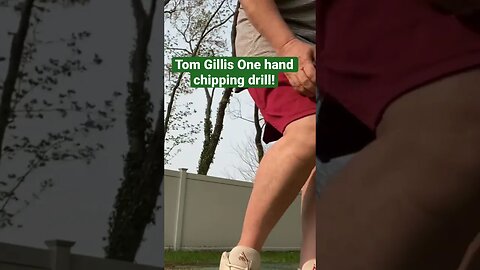 Tom Gillis One hand chipping drill! #golftips #golf #tomgillisgolf