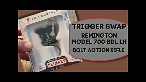 How to replace the trigger group in a Remington Model 700 BDL LH Bolt action rifle + range time