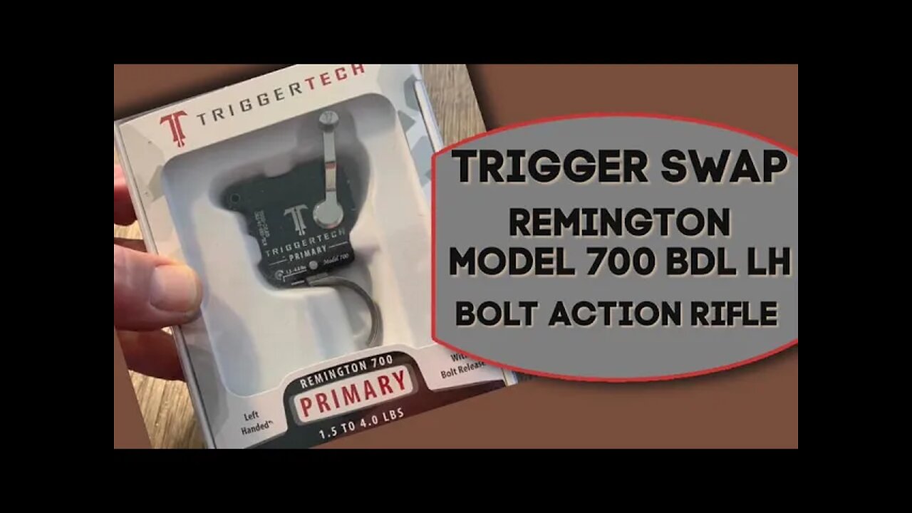 How to replace the trigger group in a Remington Model 700 BDL LH Bolt action rifle + range time