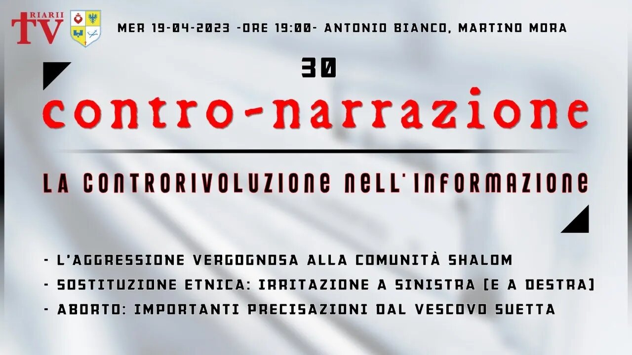 CONTRO-NARRAZIONE NR.30 - Antonio Bianco, Martino Mora.