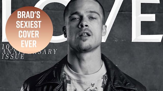 Brad Pitt brings the heat to LOVE magazine