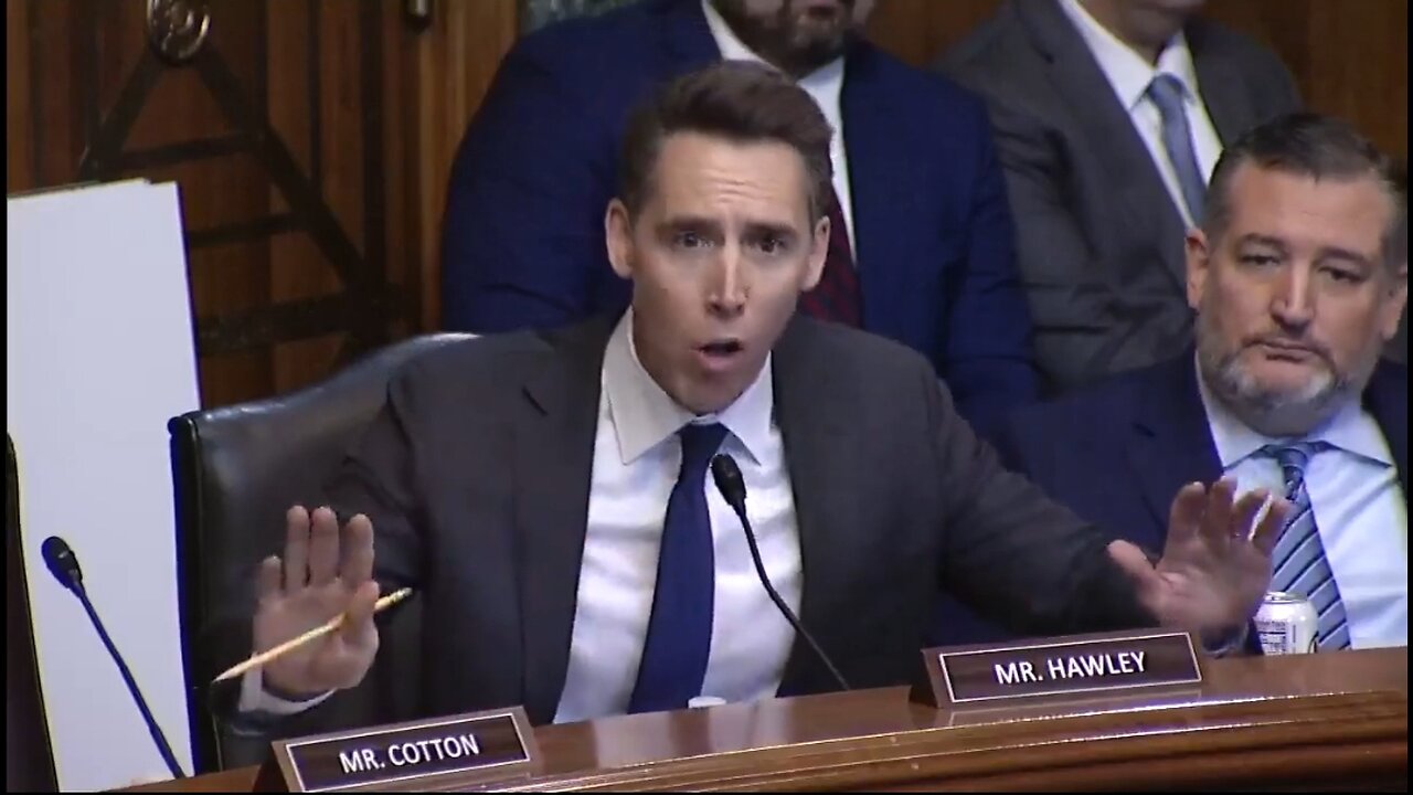 Sen John Hawley EXPOSES Biden's Judicial Nominee's Anti-semitism